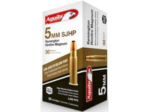 Aguila Ammunition 5mm Remington Magnum 30 Grain Semi-Jacketed Hollow Point For Sale