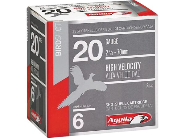 Aguila High Velocity Ammunition 20 Gauge 2-3/4" 1 oz For Sale