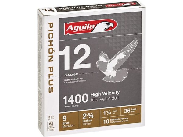 Aguila High Velocity Pichon Plus Ammunition 12 Gauge 2-3/4" 1-1/4 oz For Sale