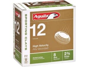 Aguila High Velocity Sporting Clays Ammunition 12 Gauge 2-3/4" For Sale