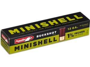 Aguila Minishell Ammunition 12 Gauge 1-3/4" #4 and #1 Buckshot 11 Pellets Box of 20 For Sale