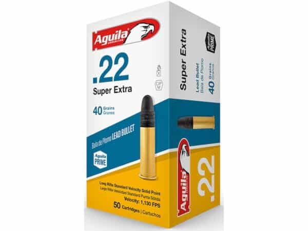 Aguila Super Extra Standard Velocity Ammunition 22 Long Rifle 40 Grain Lead Round Nose For Sale