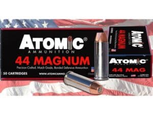 Atomic Ammunition 44 Remington Magnum 240 Grain Bonded Match Hollow Point Box of 50 For Sale