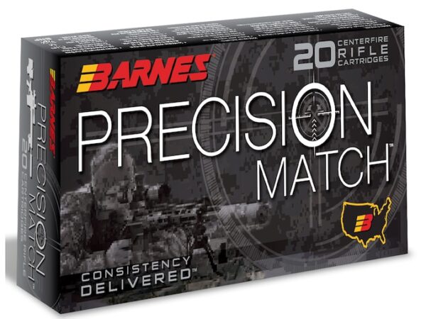 Barnes Precision Match Ammunition 6.5 Creedmoor 140 Grain Open Tip Match Box of 20 For Sale