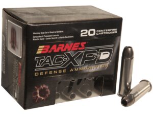 500 Rounds of Barnes TAC-XPD Ammunition 357 Magnum 125 Grain TAC-XP Hollow Point Lead-Free Box of 20 For Sale