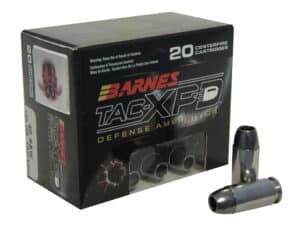 500 Rounds of Barnes TAC-XPD Ammunition 40 S&W 140 Grain TAC-XP Hollow Point Lead-Free Box of 20 For Sale