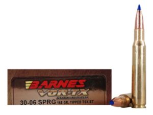 Barnes VOR-TX Ammunition 30-06 Springfield 168 Grain TTSX Polymer Tipped Spitzer Boat Tail Lead-Free Box of 20 For Sale