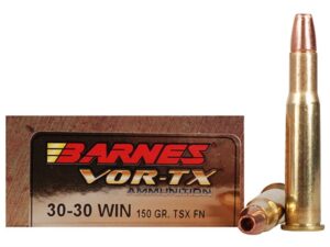 Barnes VOR-TX Ammunition 30-30 Winchester 150 Grain TSX Hollow Point Lead-Free Box of 20