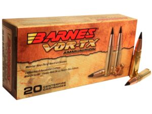 Barnes VOR-TX Ammunition 300 AAC Blackout 120 Grain TAC-TX Polymer Tipped Spitzer Boat Tail Lead-Free Box of 20 For Sale