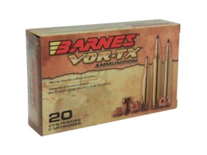 Barnes VOR-TX Ammunition 35 Whelen 200 Grain Barnes TTSX Polymer Tipped Spitzer Flat Base Lead-Free Box of 20 For Sale