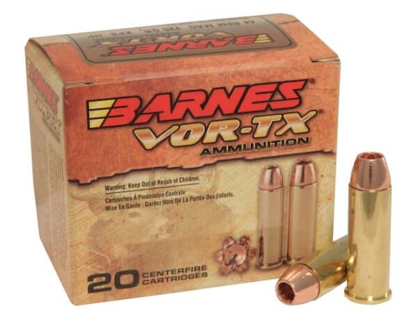 Barnes VOR-TX Ammunition 44 Remington Magnum 225 Grain XPB Hollow Point Lead-Free Box of 20 For Sale