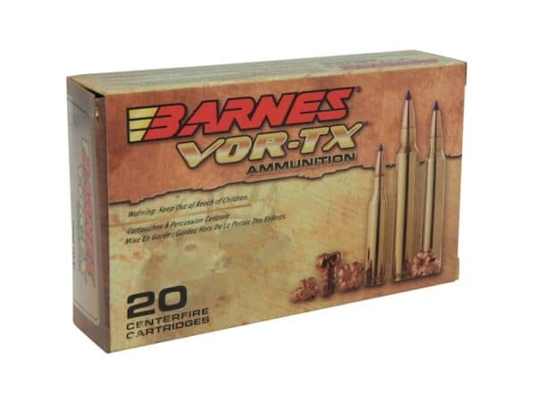 Barnes VOR-TX Ammunition 6.5 Creedmoor 120 Grain TTSX Polymer Tipped Boat Tail Lead-Free Box of 20 For Sale