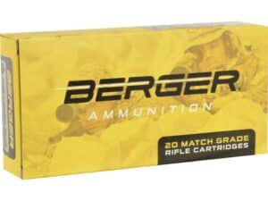 Berger Match Grade Ammunition 308 Winchester 185 Grain Juggernaut OTM Tactical Box of 20 For Sale