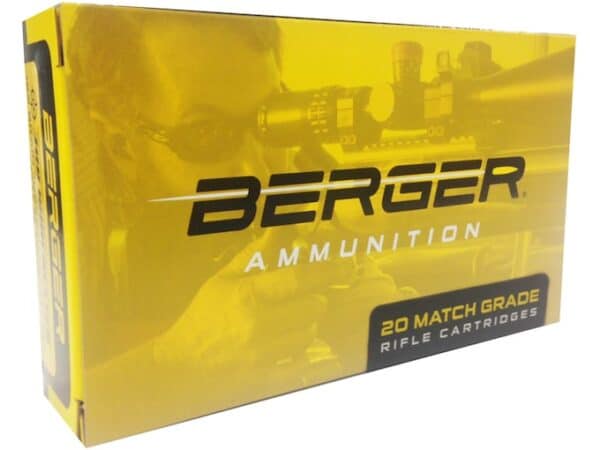 Berger Match Grade Ammunition 6.5 Creedmoor 140 Grain Hybrid Target Hollow Point Box of 20 For Sale