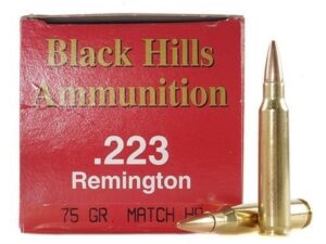 Black Hills Ammunition 223 Remington 75 Grain Match Hollow Point For Sale