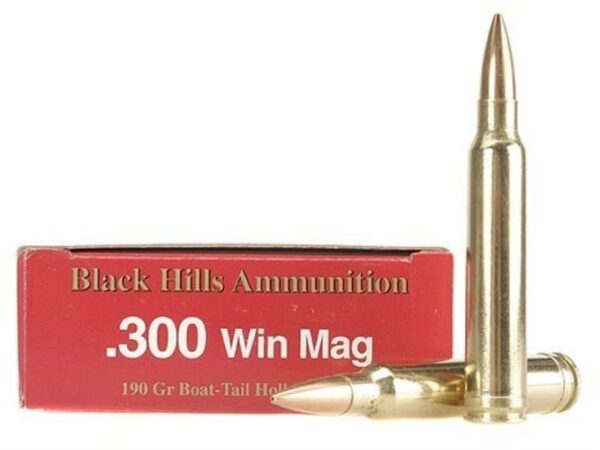 Black Hills Ammunition 300 Winchester Magnum 190 Grain Match Hollow Point Boat Tail Box of 20 For Sale