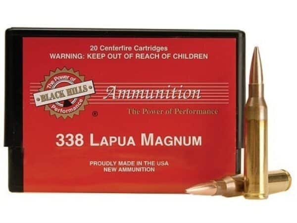 Black Hills Ammunition 338 Lapua Magnum 250 Grain Sierra MatchKing Hollow Point Boat Tail Box of 20 For Sale