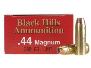 Black Hills Ammunition 44 Remington Magnum 300 Grain Jacketed Hollow Point Box of 50 For Sale