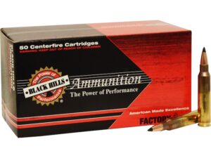 Black Hills Ammunition 5.56x45mm NATO 77 Grain Sierra Tipped MatchKing (TMK) Box of 50 For Sale