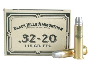 Black Hills Cowboy Action Ammunition 32-20 WCF 115 Grain Lead Flat Nose Box of 50 For Sale