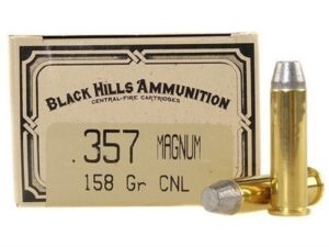 Black Hills Cowboy Action Ammunition 357 Magnum 158 Grain Lead Conical Nose Box of 50