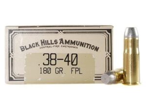 Black Hills Cowboy Action Ammunition 38-40 WCF 180 Grain Lead Flat Nose Box of 50 For Sale