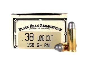 Black Hills Cowboy Action Ammunition 38 Long Colt 158 Grain Lead Round Nose Box of 50 For Sale