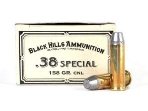 Black Hills Cowboy Action Ammunition 38 Special 158 Grain Lead Conical Nose Box of 50