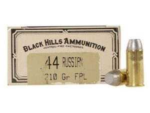 Black Hills Cowboy Action Ammunition 44 Russian 210 Grain Lead Flat Point Box of 50 For Sale