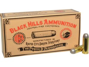 Black Hills Cowboy Action Ammunition 45 Colt (Long Colt) 250 Grain Round Nose Flat Point Box of 50 For Sale