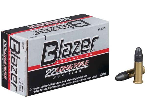 Blazer Ammunition 22 Long Rifle 40 Grain Lead Round Nose For Sale