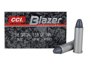 Blazer Ammunition 38 Special 158 Grain Lead Round Nose For Sale