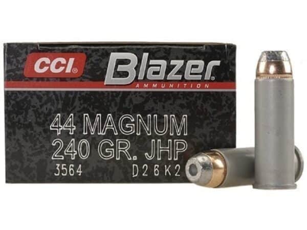 Blazer Ammunition 44 Remington Magnum 240 Grain Jacketed Hollow Point For Sale