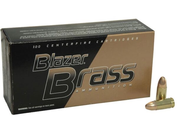 Blazer Brass Ammunition 9mm Luger 115 Grain Full Metal Jacket For Sale