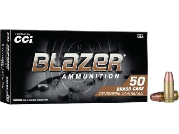 Blazer Brass Ammunition 9mm Luger 147 Grain Full Metal Jacket For Sale