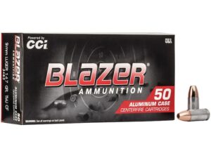 Blazer Clean-Fire Ammunition 9mm Luger 147 Grain Total Metal Jacket Box of 50 For Sale
