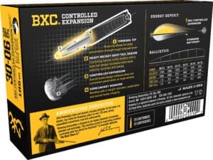 500 Rounds of Browning BXC Controlled Expansion Ammunition 30-06 Springfield 185 Grain Terminal Tip Box of 20 For Sale