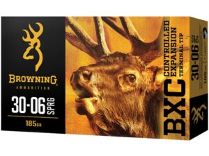 Browning BXC Controlled Expansion Ammunition 30-06 Springfield 185 Grain Terminal Tip Box of 20 For Sale