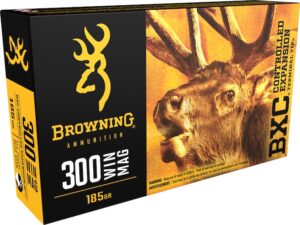 Browning BXC Controlled Expansion Ammunition 300 Winchester Magnum 185 Grain Terminal Tip Box of 20 For Sale