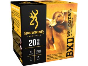 Browning BXD Waterfowl Ammunition 20 Gauge 3" 1 oz Non-Toxic Steel Shot For Sale