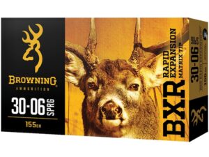 Browning BXR Rapid Expansion Ammunition 30-06 Springfield 155 Grain Matrix Tip Box of 20 For Sale