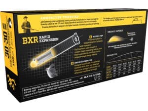 500 Rounds of Browning BXR Rapid Expansion Ammunition 30-30 Winchester 155 Grain Matrix Tip Box of 20 For Sale