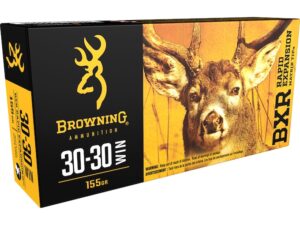 Browning BXR Rapid Expansion Ammunition 30-30 Winchester 155 Grain Matrix Tip Box of 20 For Sale