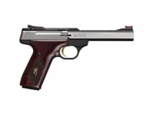 Browning Buck Mark Black Medallion Semi-Automatic Pistol 22 Long Rifle 5.5" Barrel 10-Round Stainless For Sale