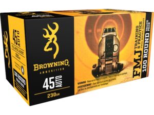 Browning FMJ Ammunition 45 ACP 230 Grain Full Metal Jacket For Sale