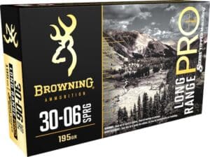Browning Long Range Pro Match Ammunition 30-06 Springfield 195 Grain Sierra MatchKing Hollow Point Boat Tail Box of 20 For Sale