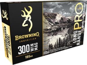 Browning Long Range Pro Match Ammunition 300 Winchester Magnum 195 Grain Sierra MatchKing Hollow Point Boat Tail Box of 20 For Sale