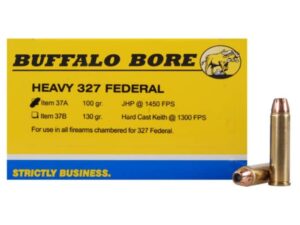 Buffalo Bore Ammunition 327 Federal Magnum 100 Grain Jacketed Hollow Point Box of 20 For Sale