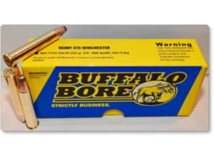 Buffalo Bore Ammunition 375 Winchester 255 Grain Jacketed Flat Nose Box of 20 For Sale