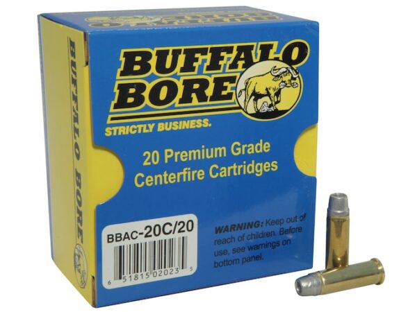 Buffalo Bore Ammunition 38 Special 158 Grain Lead Semi-Wadcutter Hollow Point Box of 20 For Sale